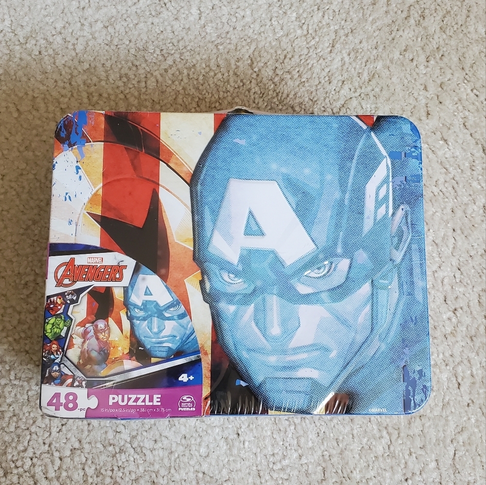 Avengers Captain America Puzzle Tin